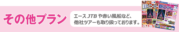 その他プラン　エースJTBや赤い風船など、他社ツアーも取り扱っております。